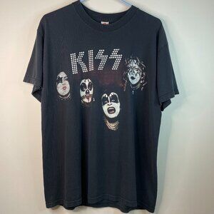 Vintage Kiss Nothin' to Lose Tour Black Shirt SIze Large